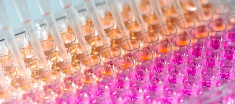 Coloured test tubes